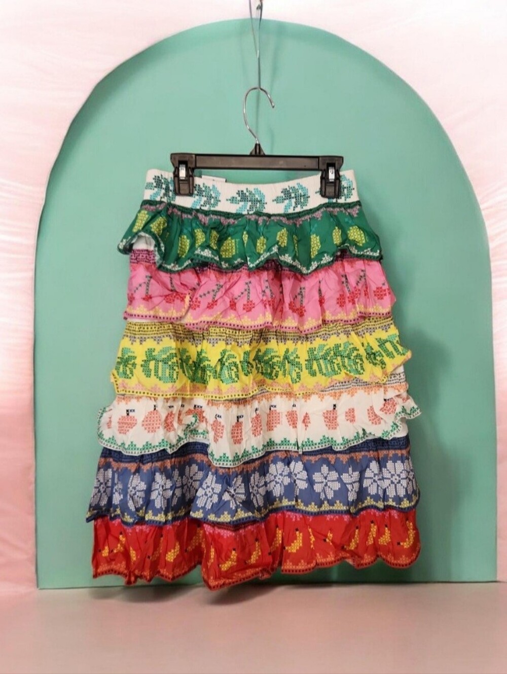 Farm Rio Sweet Orchard Kids Skirt Sz 10